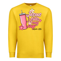Lemon jesus fills my cup Premium Sweatshirt - JahusDesignShop
