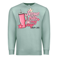 Seafoam jesus fills my cup Premium Sweatshirt - JahusDesignShop