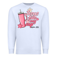 White jesus fills my cup Premium Sweatshirt - JahusDesignShop