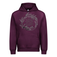 Mauve Wine Lady Macbeth Shakespeare Quote Urban Hoodie - linhVisuals