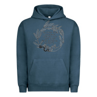Pigment Midnight Navy Lady Macbeth Shakespeare Quote Urban Hoodie - linhVisuals