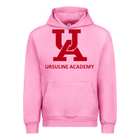 Fuchsia Pink ursuline academy Urban Hoodie - linhVisuals