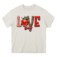 Cream Love bug Heavy Core Tee - HowdyJamesFarm