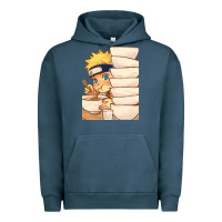 Pigment Midnight Navy Nar Manga Ruto Ramen Urban Hoodie - linhVisuals