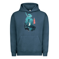Pigment Midnight Navy Nier Automata Urban Hoodie - linhVisuals