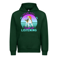 Forest Green beagle t  shirt i hear you i'm just not listening beagle lover t  shir Urban Hoodie - linhVisuals