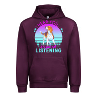 Mauve Wine beagle t  shirt i hear you i'm just not listening beagle lover t  shir Urban Hoodie - linhVisuals