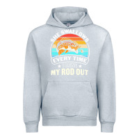 Heather Grey she swallows every time i bring my rod t  shirt she swallows every tim Urban Hoodie - linhVisuals