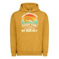 Pigment Peanut Butter she swallows every time i bring my rod t  shirt she swallows every tim Urban Hoodie - linhVisuals