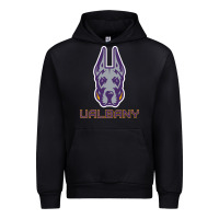 Black Ualbany Great Danes Urban Hoodie - linhVisuals