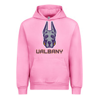 Fuchsia Pink Ualbany Great Danes Urban Hoodie - linhVisuals