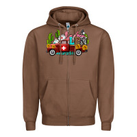 Lpn Nurse Truck With Cactus And Sunflowers Zipper Hoodie | Teevron