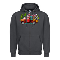 Smoke lpn nurse truck with cactus and sunflowers Zipper Hoodie - AdoDesignShop