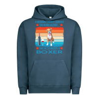 Pigment Midnight Navy boxer t  shirt a woman cannot survive on wine alone she also needs box Urban Hoodie - linhVisuals