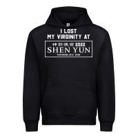 Black i lost my virginity at shen yun 2022   t shirt Urban Hoodie - linhVisuals