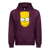 Mauve Wine kartun bart simpson mask Urban Hoodie - linhVisuals