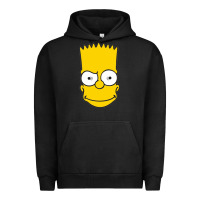 Pigment Black kartun bart simpson mask Urban Hoodie - linhVisuals