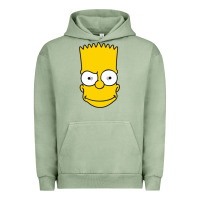 Pigment Oil Green kartun bart simpson mask Urban Hoodie - linhVisuals