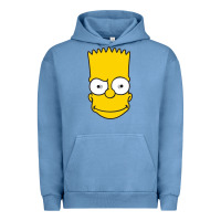 Pigment Pebble Blue kartun bart simpson mask Urban Hoodie - linhVisuals