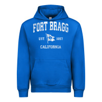 Cobalt fort bragg california ca vintage boat anchor flag design tee Urban Hoodie - linhVisuals