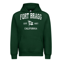 Forest Green fort bragg california ca vintage boat anchor flag design tee Urban Hoodie - linhVisuals