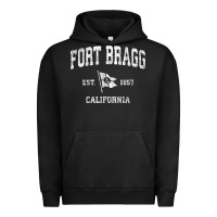 Pigment Black fort bragg california ca vintage boat anchor flag design tee Urban Hoodie - linhVisuals