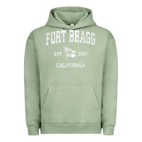 Pigment Oil Green fort bragg california ca vintage boat anchor flag design tee Urban Hoodie - linhVisuals