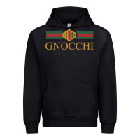Black Gnocchi Classic Fashion Parody Pasta Noodles Italian Urban Hoodie - linhVisuals