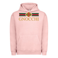 Pigment Salmon Gnocchi Classic Fashion Parody Pasta Noodles Italian Urban Hoodie - linhVisuals