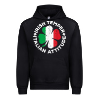 Black irish temper italian attitude t shirt st patrick's day t shirt Urban Hoodie - linhVisuals
