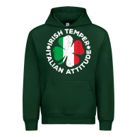 Forest Green irish temper italian attitude t shirt st patrick's day t shirt Urban Hoodie - linhVisuals