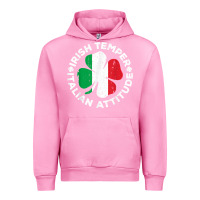 Fuchsia Pink irish temper italian attitude t shirt st patrick's day t shirt Urban Hoodie - linhVisuals
