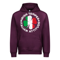 Mauve Wine irish temper italian attitude t shirt st patrick's day t shirt Urban Hoodie - linhVisuals