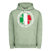 Pigment Oil Green irish temper italian attitude t shirt st patrick's day t shirt Urban Hoodie - linhVisuals