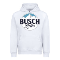 White BUSCH LATTE COOL Urban Hoodie - linhVisuals