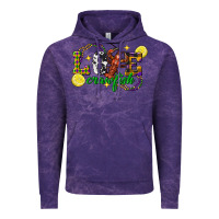 Cloud Purple mardi gras love crawfish Vintage Hoodie - FaDigitalArtStudio