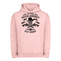 Pigment Salmon im your huckleberry Urban Hoodie - linhVisuals