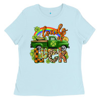 Baby Blue Loads of luck Ladies Tee - CowGirlArtShop