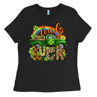 Black Loads of luck Ladies Tee - CowGirlArtShop