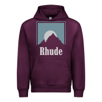 Mauve Wine Rhude Adventure Urban Hoodie - linhVisuals