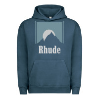 Pigment Midnight Navy Rhude Adventure Urban Hoodie - linhVisuals