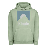 Pigment Oil Green Rhude Adventure Urban Hoodie - linhVisuals