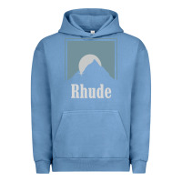 Pigment Pebble Blue Rhude Adventure Urban Hoodie - linhVisuals