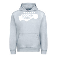 Heather Grey rockin 1000 musician Urban Hoodie - linhVisuals