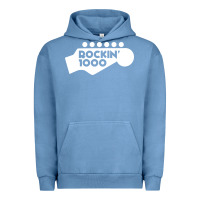 Pigment Pebble Blue rockin 1000 musician Urban Hoodie - linhVisuals
