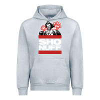 Heather Grey sho nuff old school Urban Hoodie - linhVisuals