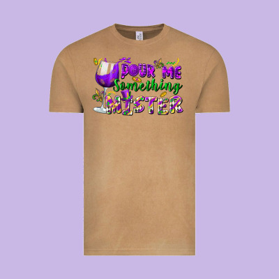 Pour Me Something Mister Vintage Tee Designed By Fadigitalartstudio