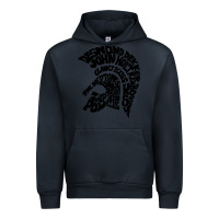 Navy trojan artist Urban Hoodie - linhVisuals