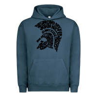 Pigment Midnight Navy trojan artist Urban Hoodie - linhVisuals