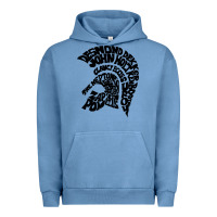 Pigment Pebble Blue trojan artist Urban Hoodie - linhVisuals